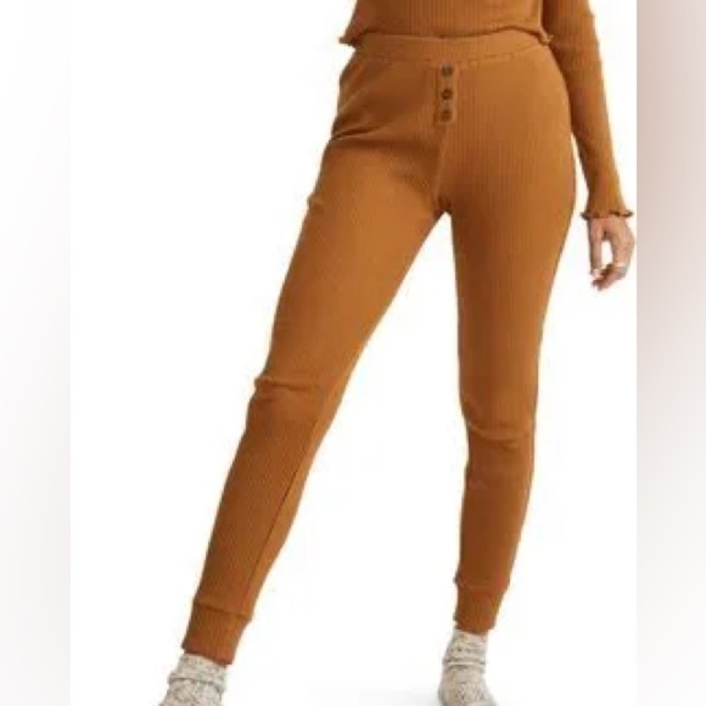 Madewell Ribbed Knit Slim Pajama Pants